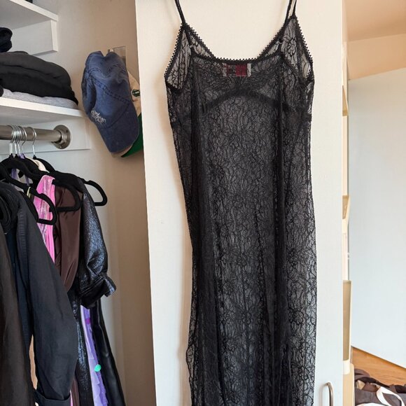 ZADIG & VOLTAIRE Ryzig Sheer-lace Slip Dress In Black - Picture 2 of 6